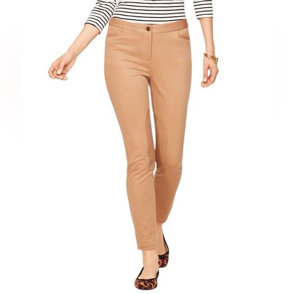 Talbots‎ Dalton Ankle Pants Size 12 Petite Beige Stretch Classic Fit - Picture 1 of 6